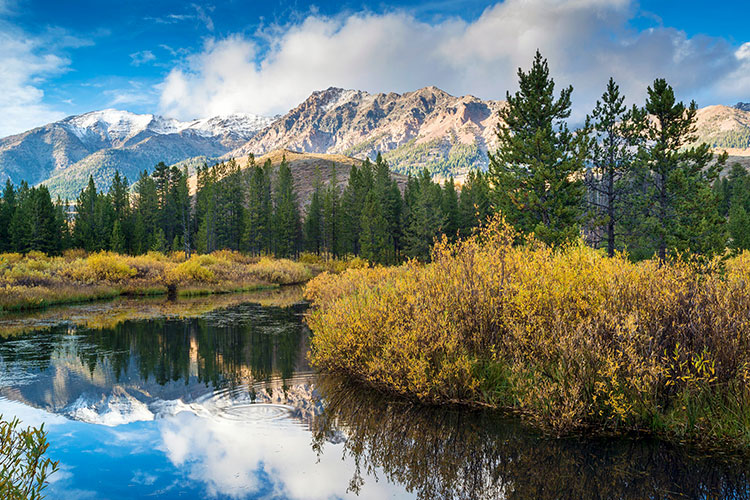 Beaver pond in the fall in Sun Valley, Idaho © Doug Steakley / Getty Images