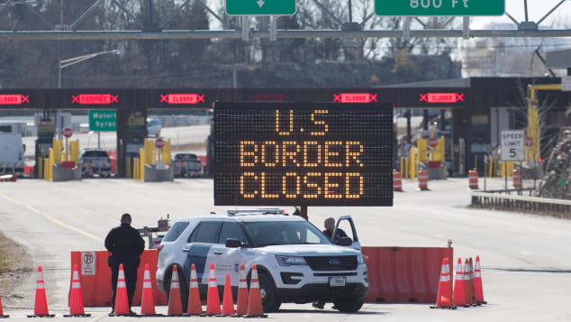 The US/Canada border is expected to remain closed for another 30 days, until August 21. LARS HAGBERG/AFP/AFP via Getty Images