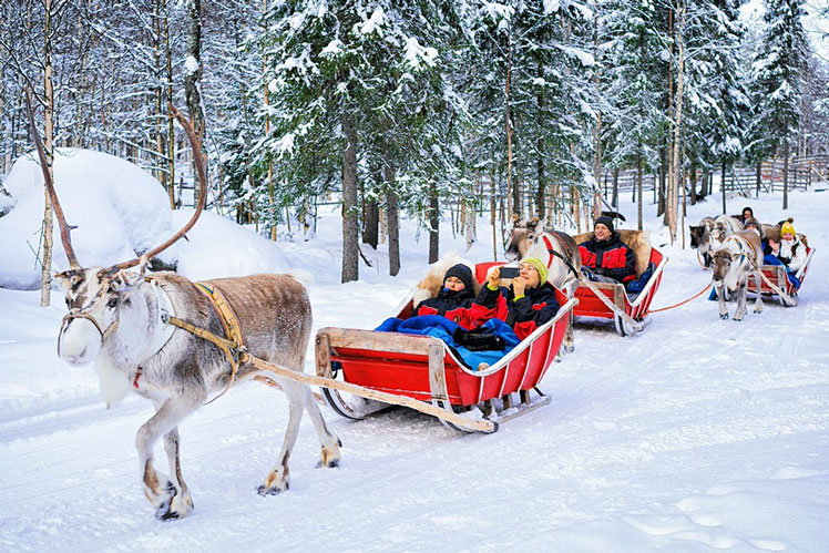 There's only one proper mode of transport if you're heading for a rendezvous with Santa in Rovaniemi, Finland © Roman Babakin / Shutterstock