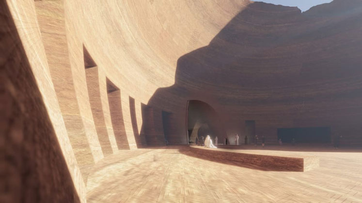 The development will be overseen by Nouvel and the Royal Commission for Al-Ula, which was established in 2017 to help develop and promote the region. Courtesy Atelier Jean Nouvel