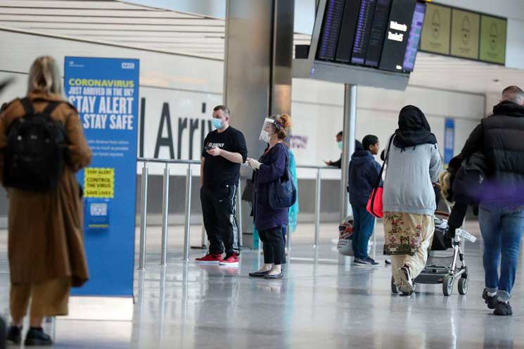 Passengers at Heathrow Airport's Terminal 5 (Image: PA)