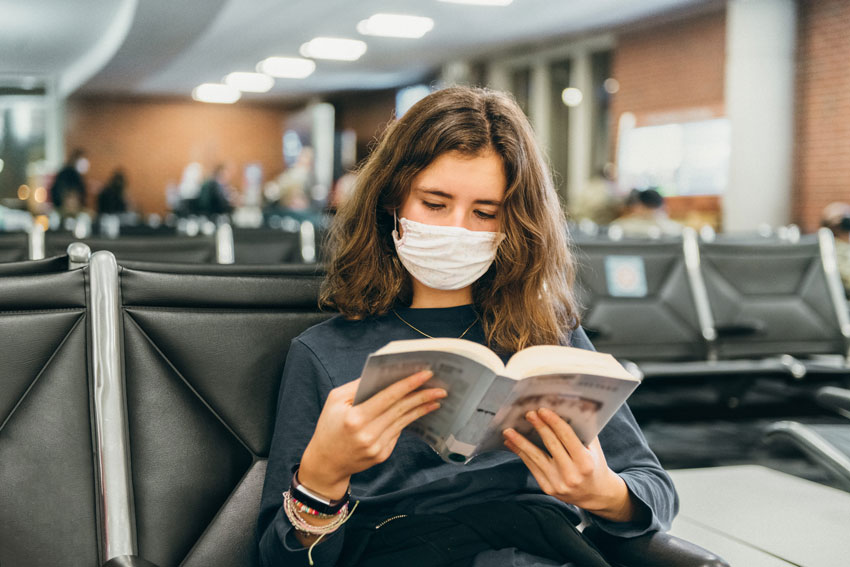 The face mask requirement for airports has been extended through May 3, 2022 © ferrantraite via Getty Images