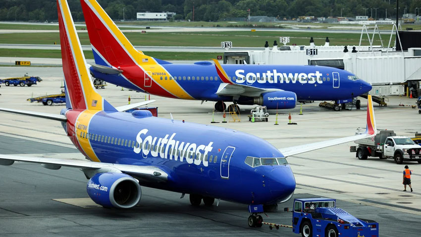 Recent social media posts have brought new attention to Southwest Airlines' "customer of size" policy. - Kevin Dietsch/Getty Images