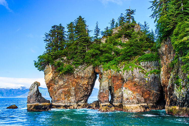 Window Rock is a natural rock formation in Kenai Fjords National Park © Feng Wei Photography / Getty Images