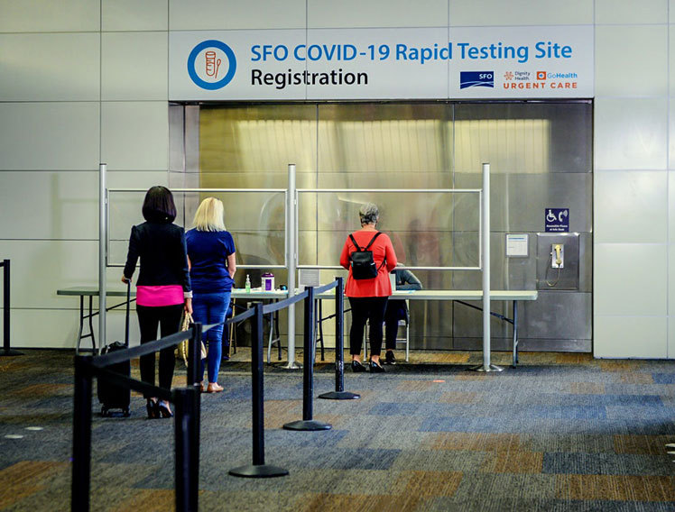 United's on-site testing facility in San Francisco International Airport ©United Airlines