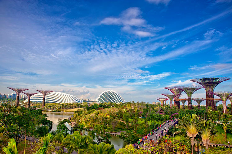 Singapore's Gardens by the Bay aims to be a model for sustainable development and conservation © wsboon images / Getty Images