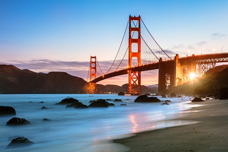 There are wonderful views of the Golden Gate Bridge from Baker Beach © Matteo Colombo / Getty Images