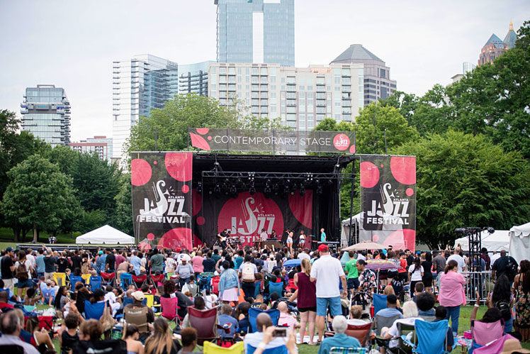 Visit Atlanta in the spring to enjoy the Atlanta Jazz festival © Marcus Ingram / Getty Images