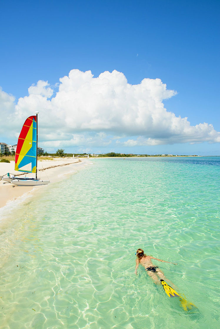 You won't have any issue finding your piece of paradise at Grace Bay Beach in Turks & Caicos © Image Source Trading Ltd / Shutterstock