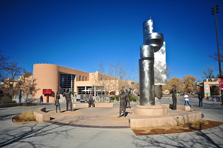 In addition to the Art Museum on the University of New Mexico campus, there's also public art like this sculpture, "Modern Art" by Betty Sabo © Shutterstock