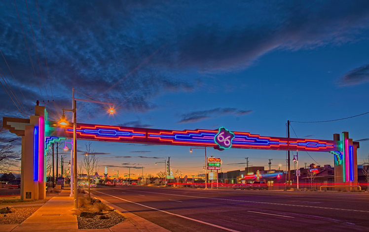 Also called the Will Rogers Highway, Route 66 runs through Albuquerque for 17 miles © Alamy Stock Photo