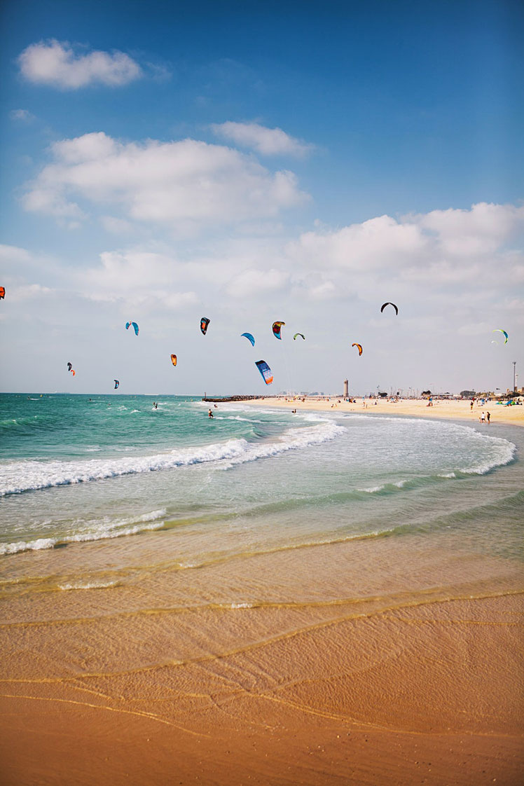 Kite surfing is one of the most popular activities at Dubai's aptly named Kite Beach © N+T* / Getty Images