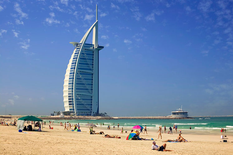 Sunset Beach has a quintessential Dubai backdrop of the famous Burj Al Arab © Jon Hicks / Getty Images