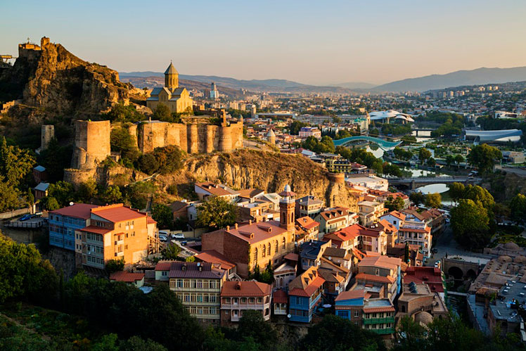 Exterior of Narilka Fortress in Tbilisi. ©Pixelchrome Inc/Getty Images