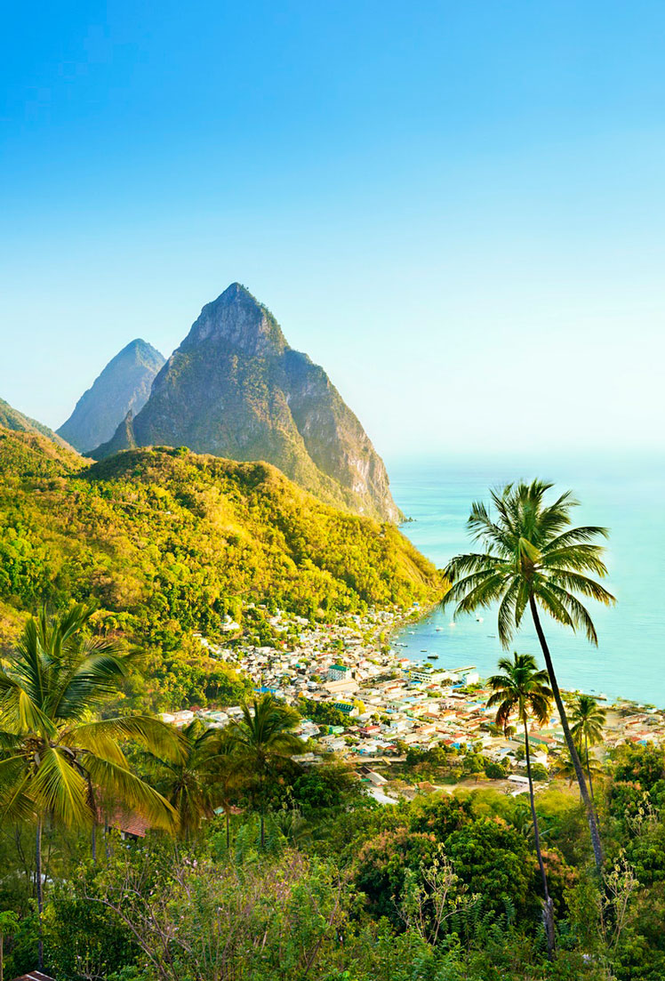 Fully vaccinated travelers will be able to rent cars and dine at restaurants in St Lucia © Justin Foulkes / Lonely Planet
